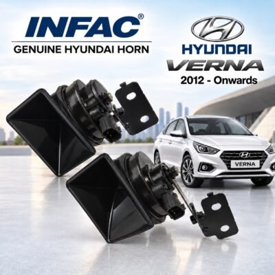 Infac Genuine Hyundai Verna OEM Car Horn (2012 to Onwards) High & Low Tone | Dual Tone Car Horn 1 Set