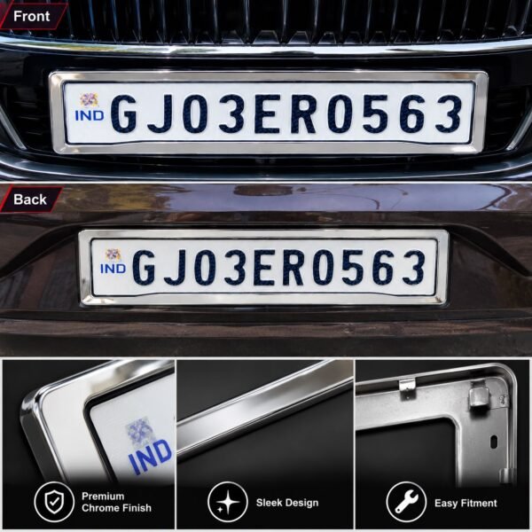 Chrome Number Plate Frame