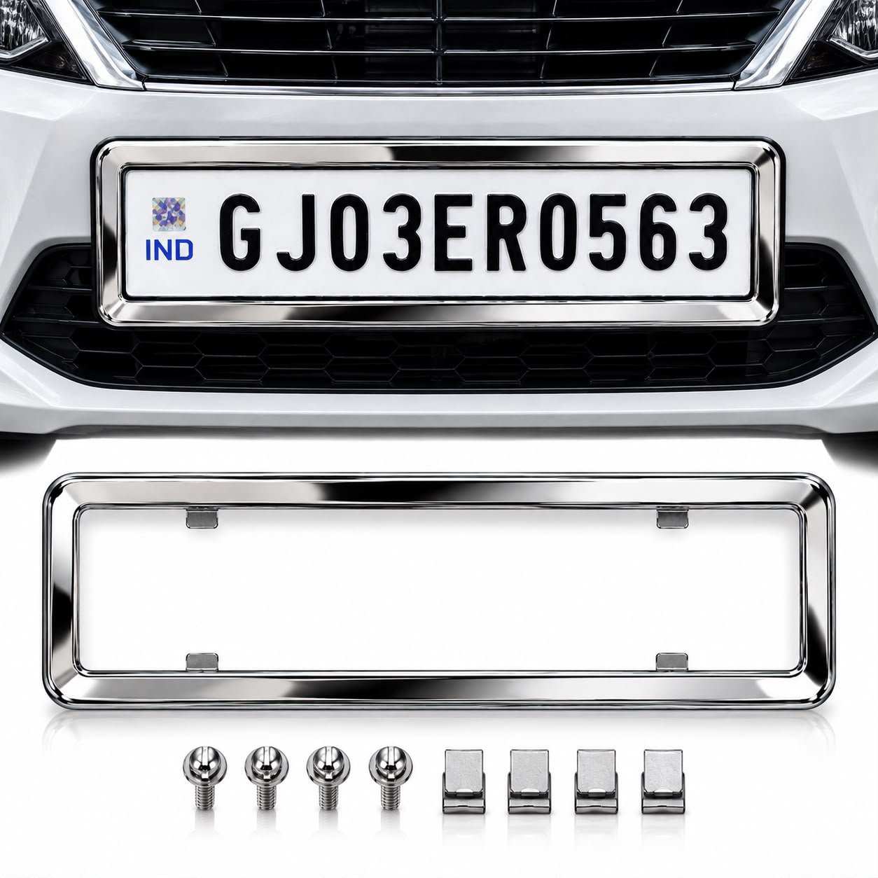 Chrome Number Plate Frame
