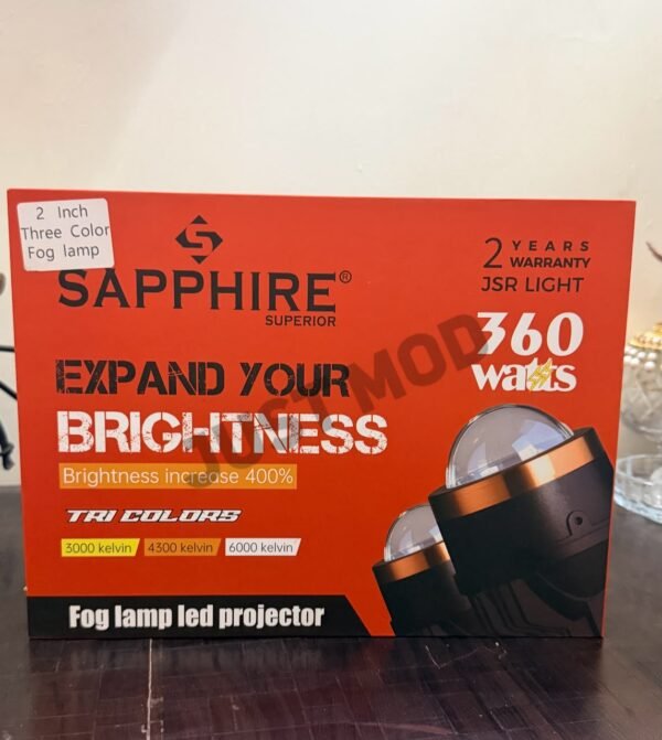 Sapphire 360W Tri-Color LED 2 inch Fog Lamp