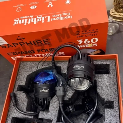 JUST MOD Sapphire 360W Tri-Color LED 3 inch Fog Lamp Light Projector – 3000K/4300K/6000K (2 Year Warranty)