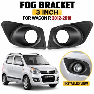 WagonR 2012-18 Fog Lamp Light Cover Bracket for 3 inch Projector Abs Plastic Pack of 2