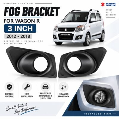 WagonR 2012-18 Fog Lamp Light Cover Bracket for 3 inch Projector Abs Plastic Pack of 2