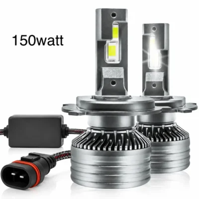 JUST MOD Crystal Eye 150W H8 LED Headlight – Ultra Bright 12000LM White Beam Pack of 2 ( 1 Year Warranty )