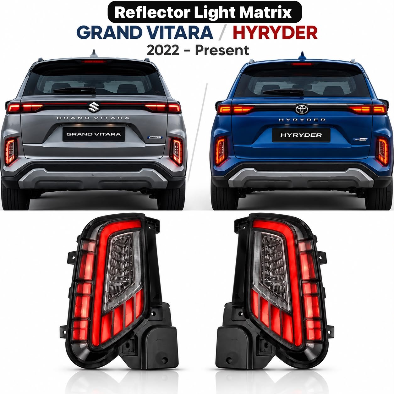 Grand Vitara / Hyryder 2022-Present Rear Bumper Reflector Light