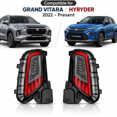 Grand Vitara / Hyryder 2022-Present Rear Bumper Reflector Light 4 Function | Brake, Parking, Indicator, Reverse | Pack of 2