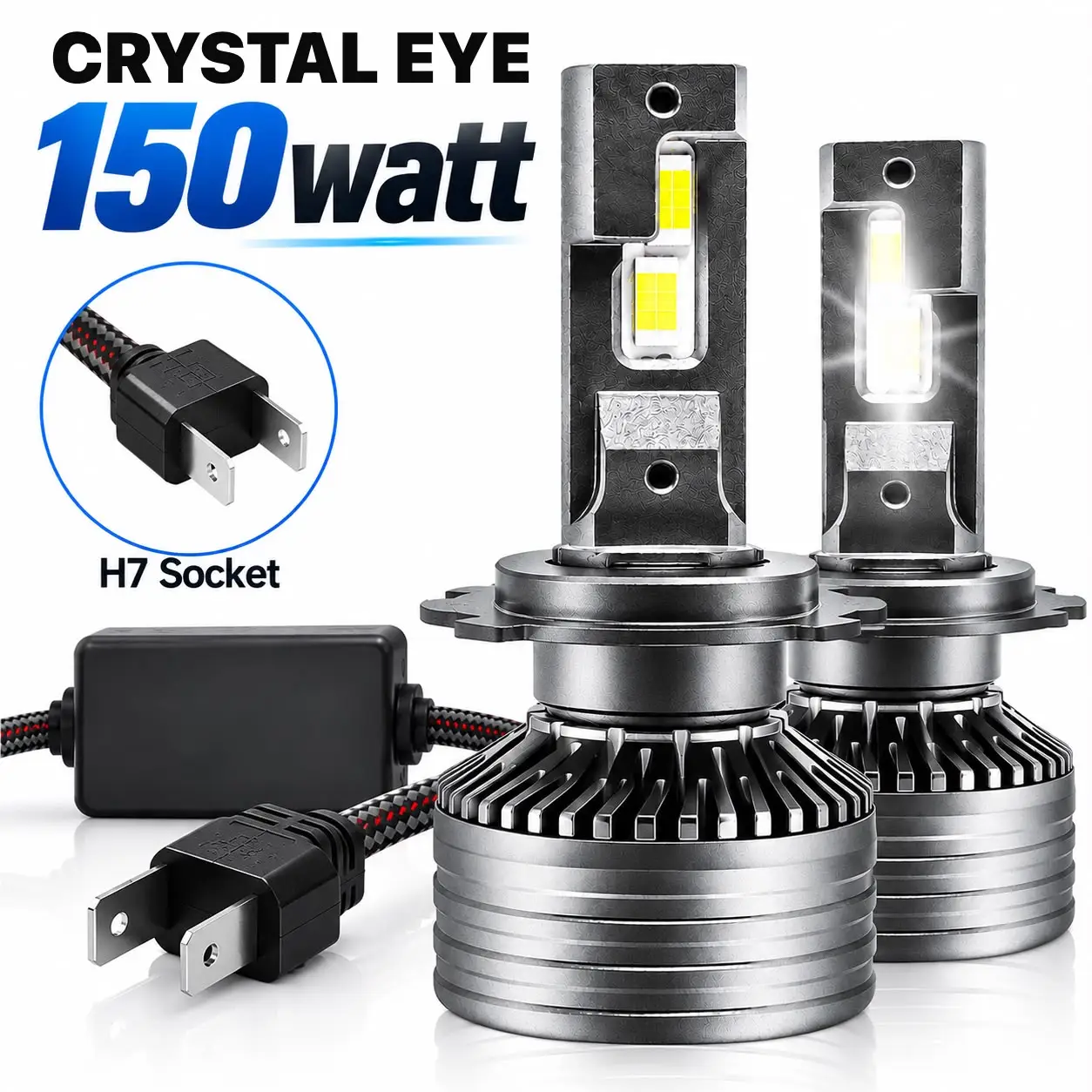 Crystal Eye 150W H7 LED Headlight