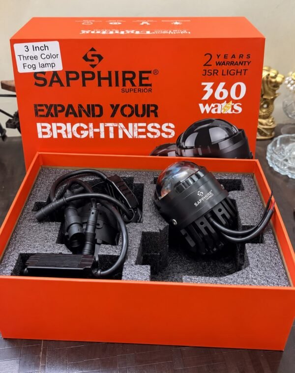 Sapphire 360W Tri-Color LED 3 inch Fog Lamp