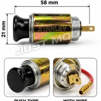 Car Cigarette Lighter & Charging Socket 12V Both Inside & Outer Side Part | Universal Auto Power Socket Pack of 1