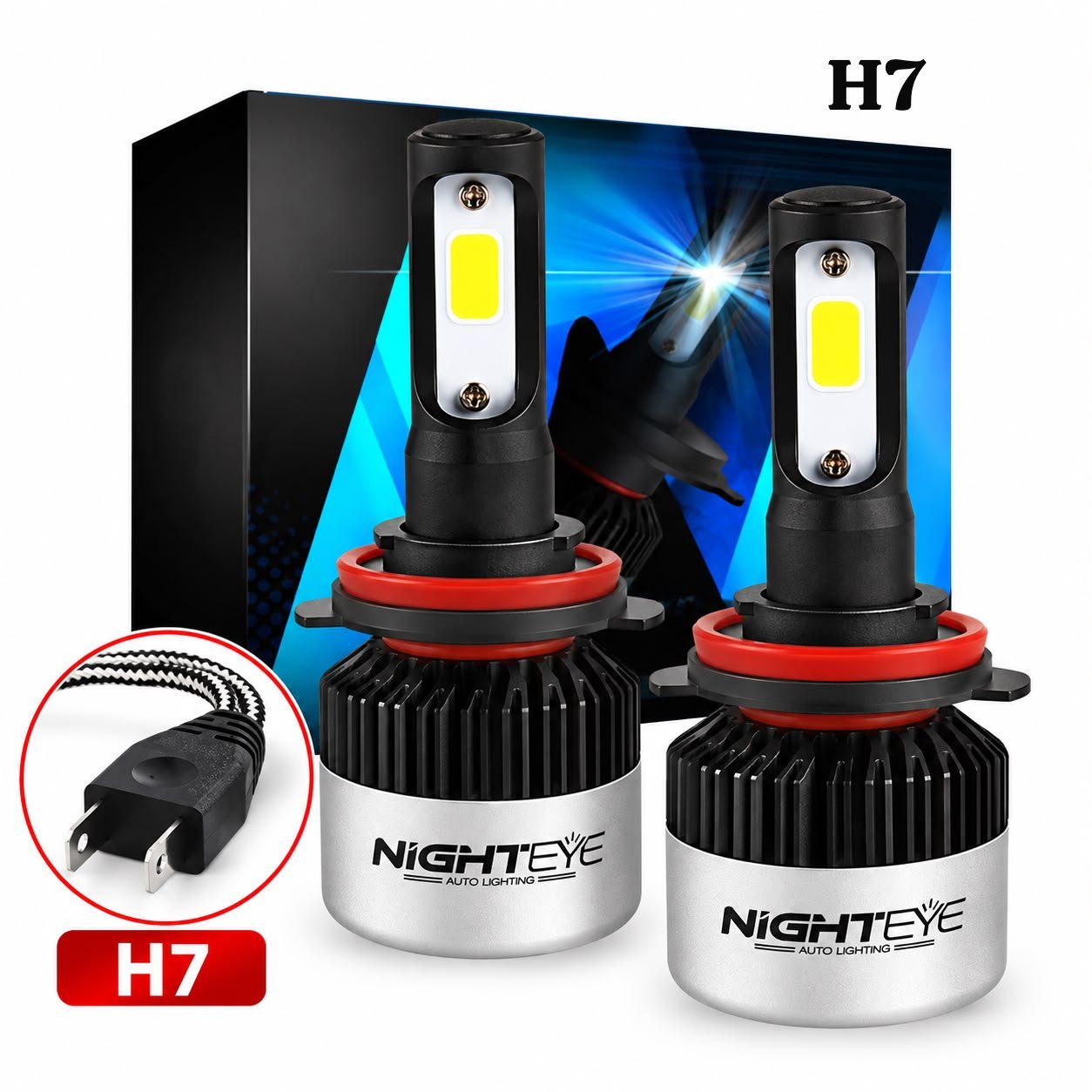 Night Eye H7 72W LED Head light Bulb