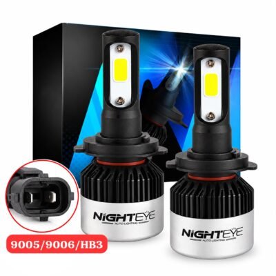 Original Night Eye 72W LED Fog light Bulb 9005/9006/HB3 Size 9000LM 6500K Auto Conversion Driving Lamp | Cool White Light | Pack of 2