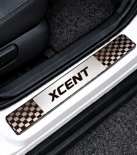 Xcent Car Door Steel Welcome Sill Plate