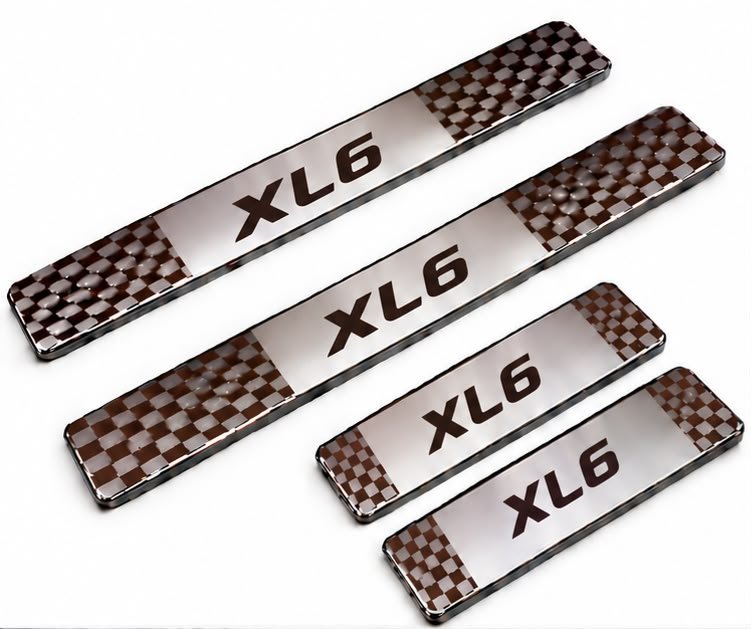 XL6 Car Door Steel Welcome Sill Plate