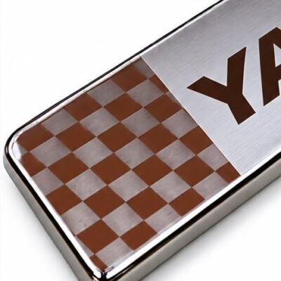 Yaris Car Door Steel Welcome Sill Plate | Compatible with All Models | Glossy Chrome Finish Pack of 4