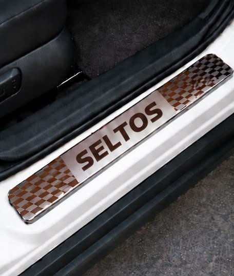 Seltos Car Door Steel Welcome Sill Plate
