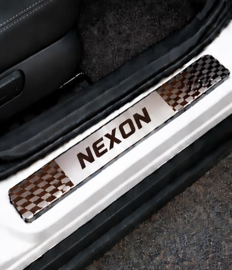 Nexon Car Door Steel Welcome Sill Plate