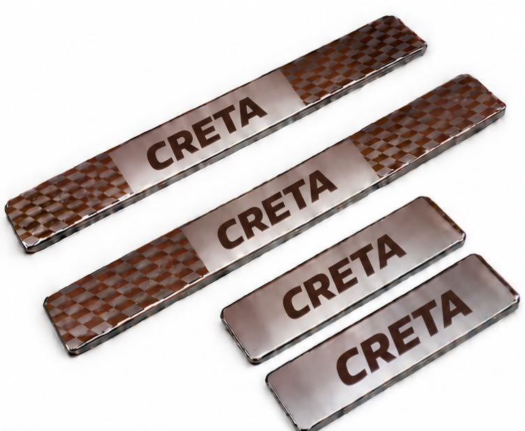 Creta Car Door Steel Welcome Sill Plate