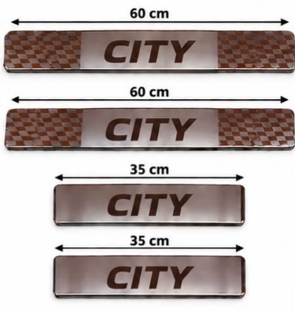 City Car Door Steel Welcome Sill Plate 