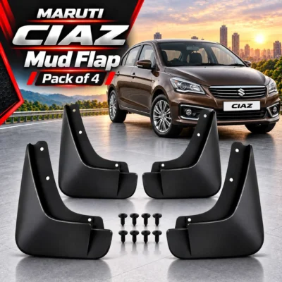 Maruti Suzuki Ciaz Mud Flap Plastic Black | Car Mud guard Set Pack of 4