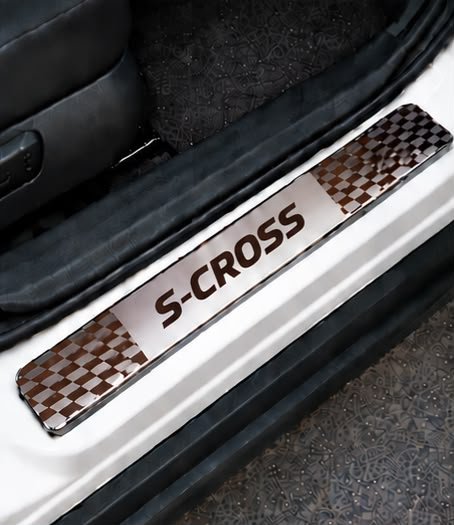 Scross Car Door Steel Welcome Sill Plate