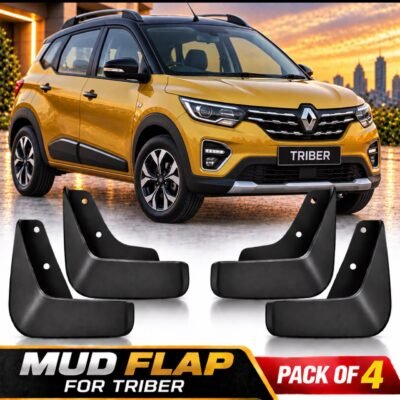 Triber Mud Flap Plastic Black | Car Mud guard Set Pack of 4