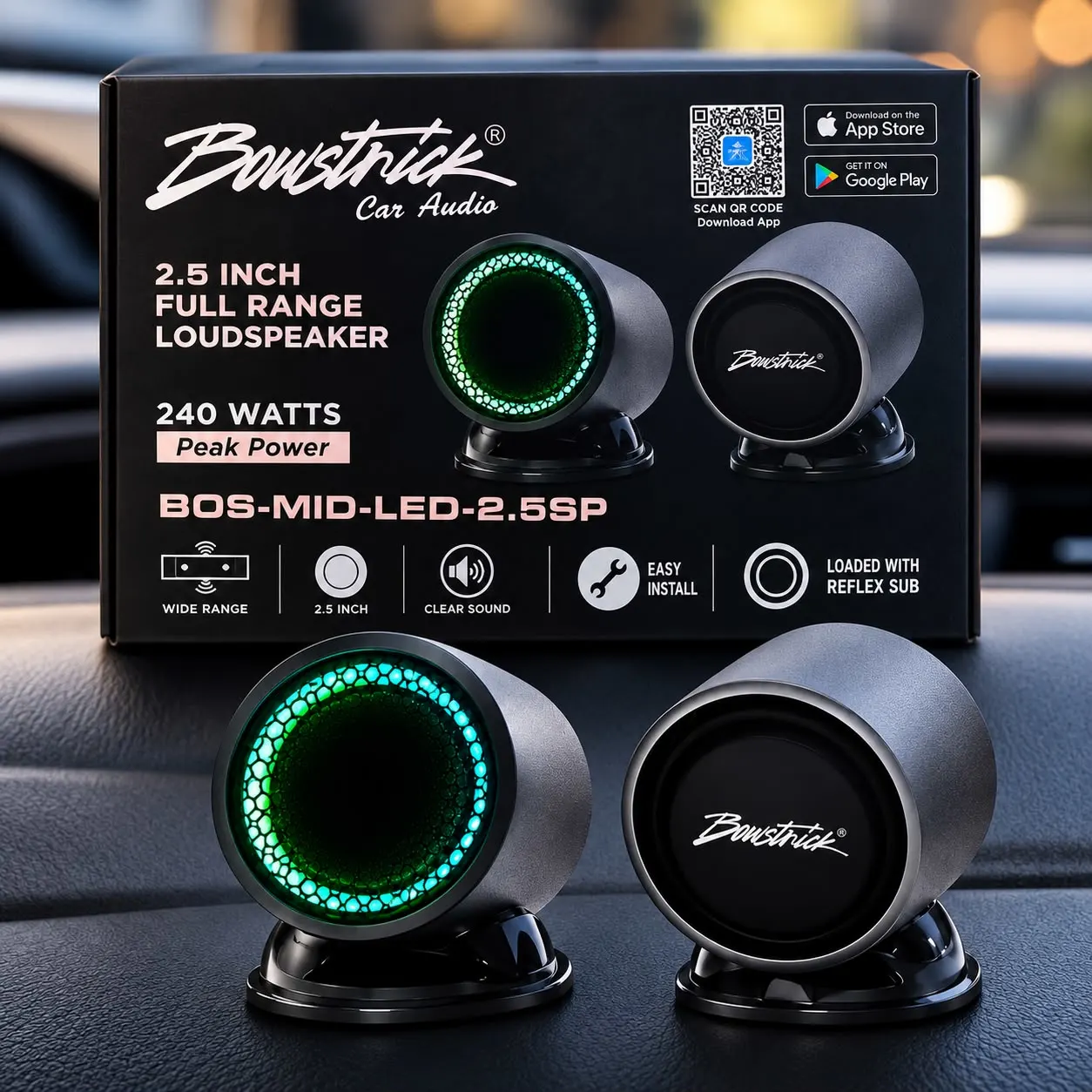 Bowstrick 2.5 Inch Tweeter Full Range Loudspeaker
