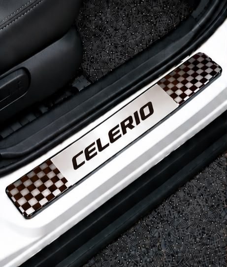 Celerio Car Door Steel Welcome Sill Plate