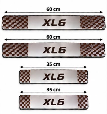 XL6 Car Door Steel Welcome Sill Plate