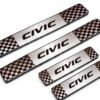 Civic Car Door Steel Welcome Sill Plate