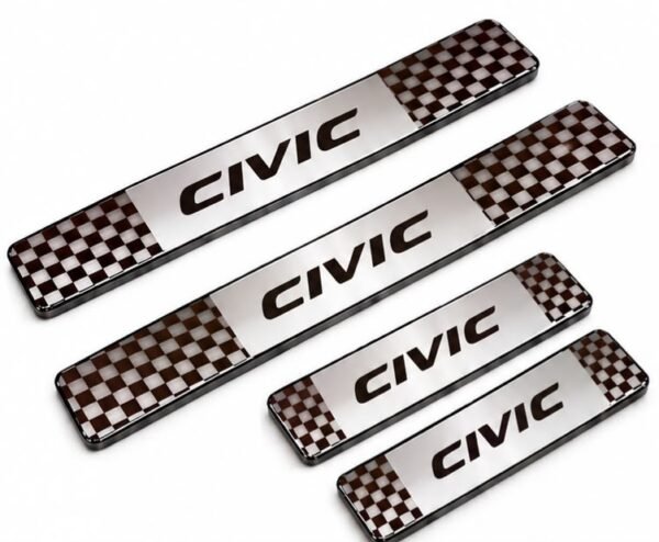 Civic Car Door Steel Welcome Sill Plate