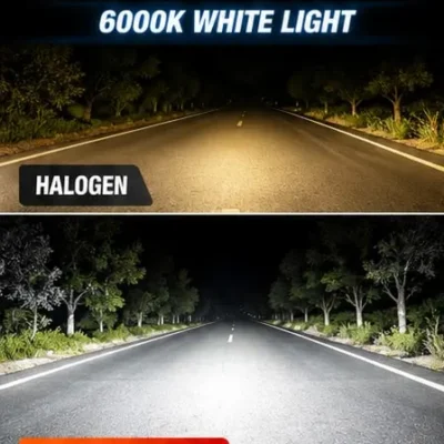 Hindcart 350W H4 LED Headlight Bulb High/Low Beam – Ultra Bright 6000K 35000LM Lights | Pack of 2