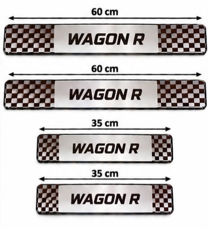 Wagon R Car Door Steel Welcome Sill Plate