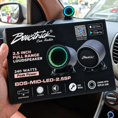 Bowstrick 2.5 Inch Tweeter Full Range Loudspeaker Car Audio 240W Peak Power LED Speaker BOS-MID-LED-2.5SP (1 Set ))