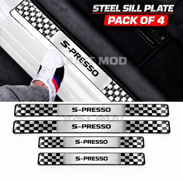 Spresso Car Door Steel Welcome Sill Plate