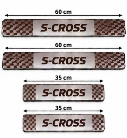 Scross Car Door Steel Welcome Sill Plate