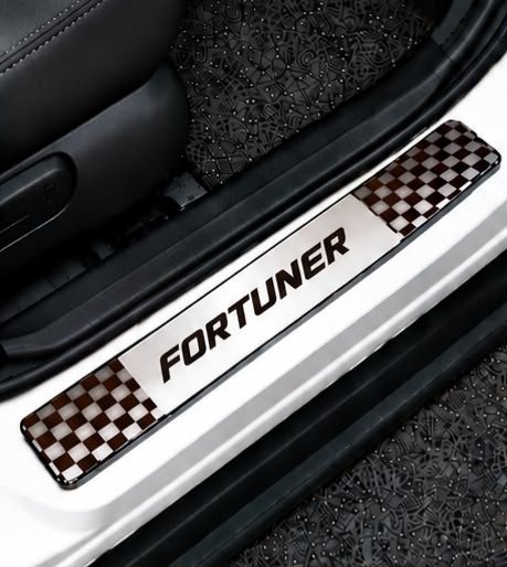 Fortuner Car Door Steel Welcome Sill Plate