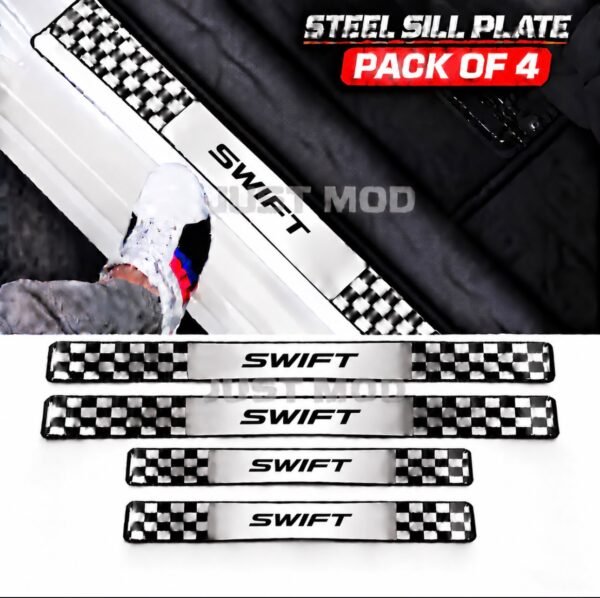 Swift Car Door Steel Welcome Sill Plate