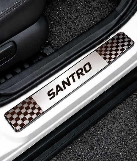 Santro Car Door Steel Welcome Sill Plate