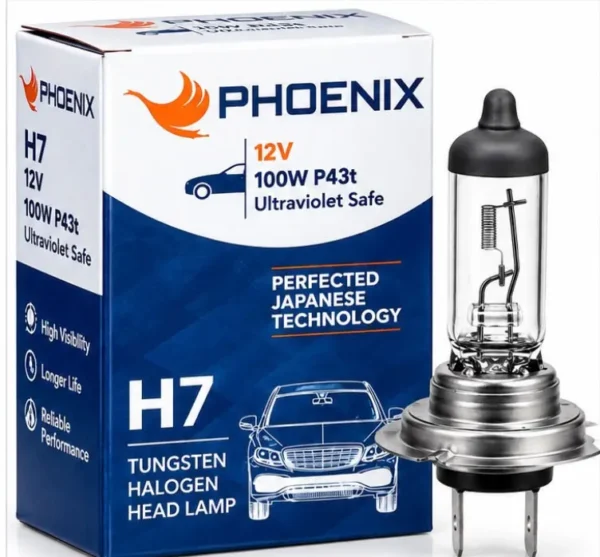Phoenix H7 Halogen Headlight Bulb 100W
