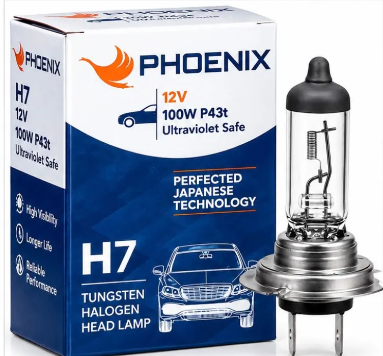 Phoenix H7 Halogen Headlight Bulb 100W