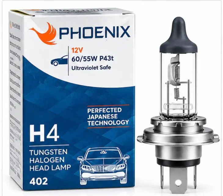 Phoenix H4 Halogen Headlight Bulb