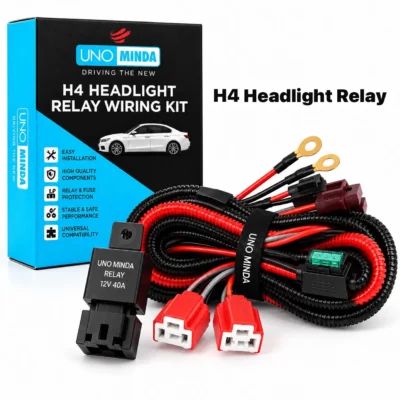 UNO Minda Headlight Relay H4 High/Low Beam 40Amp Original 100% Copper Pack of 1