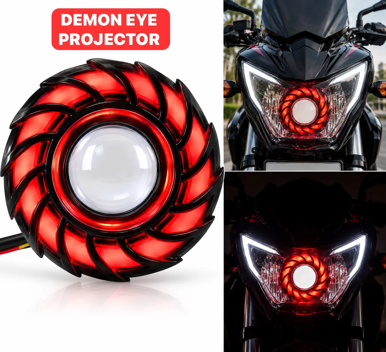 Bike Demon Eye Projector Headlight