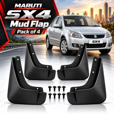 Maruti Suzuki Sx4 Mud Flap Plastic Black | Car Mud guard Set Pack of 4