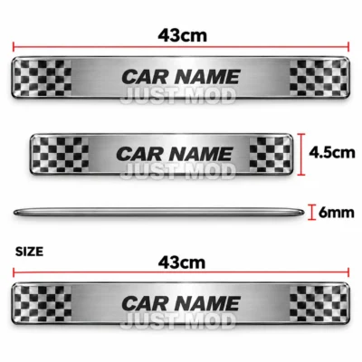 Innova Crysta Car Door Steel Welcome Sill Plate | Compatible with All Models | Glossy Chrome Finish Pack of 4