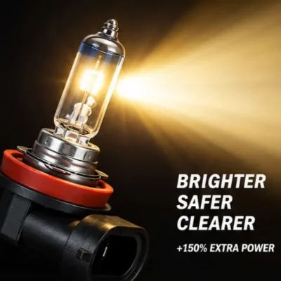 Walta H8 100w 3000k Headlight Bulb +150% Extra Power Yellow Bulb Pack of 2