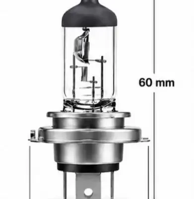 Phoenix H4 Halogen Headlight Bulb 12V 55/60W High Low Beam Universal for Car Bike Pack of 2