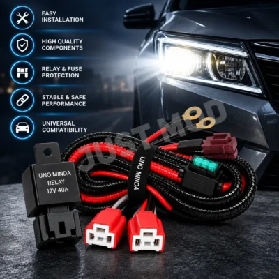 UNO Minda Headlight Relay H4 High/Low Beam 40Amp Original 100% Copper Pack of 1
