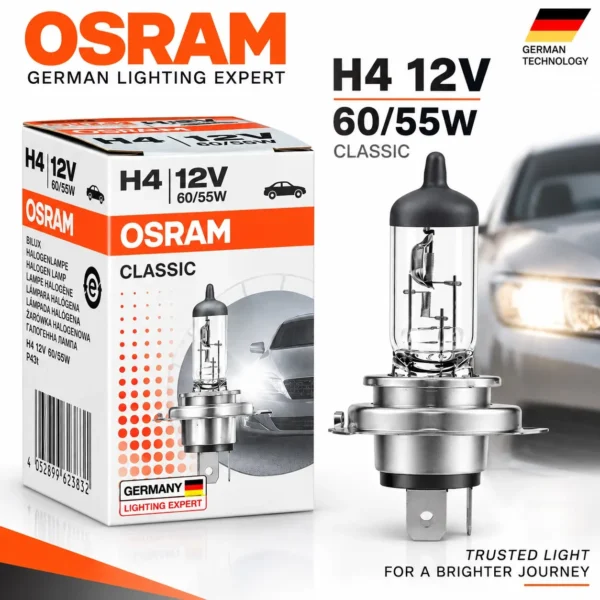 Osram H4 Halogen Headlight Bulb