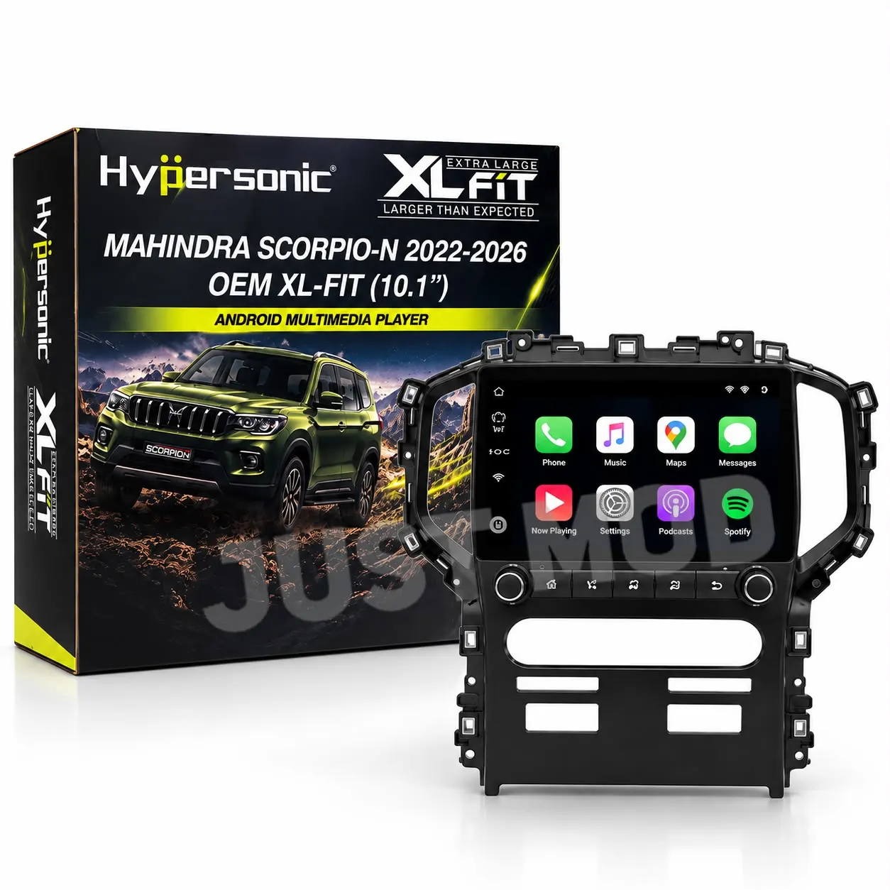 Hypersonic XL-Fit Android Multimedia Player for Mahindra Scorpio-N